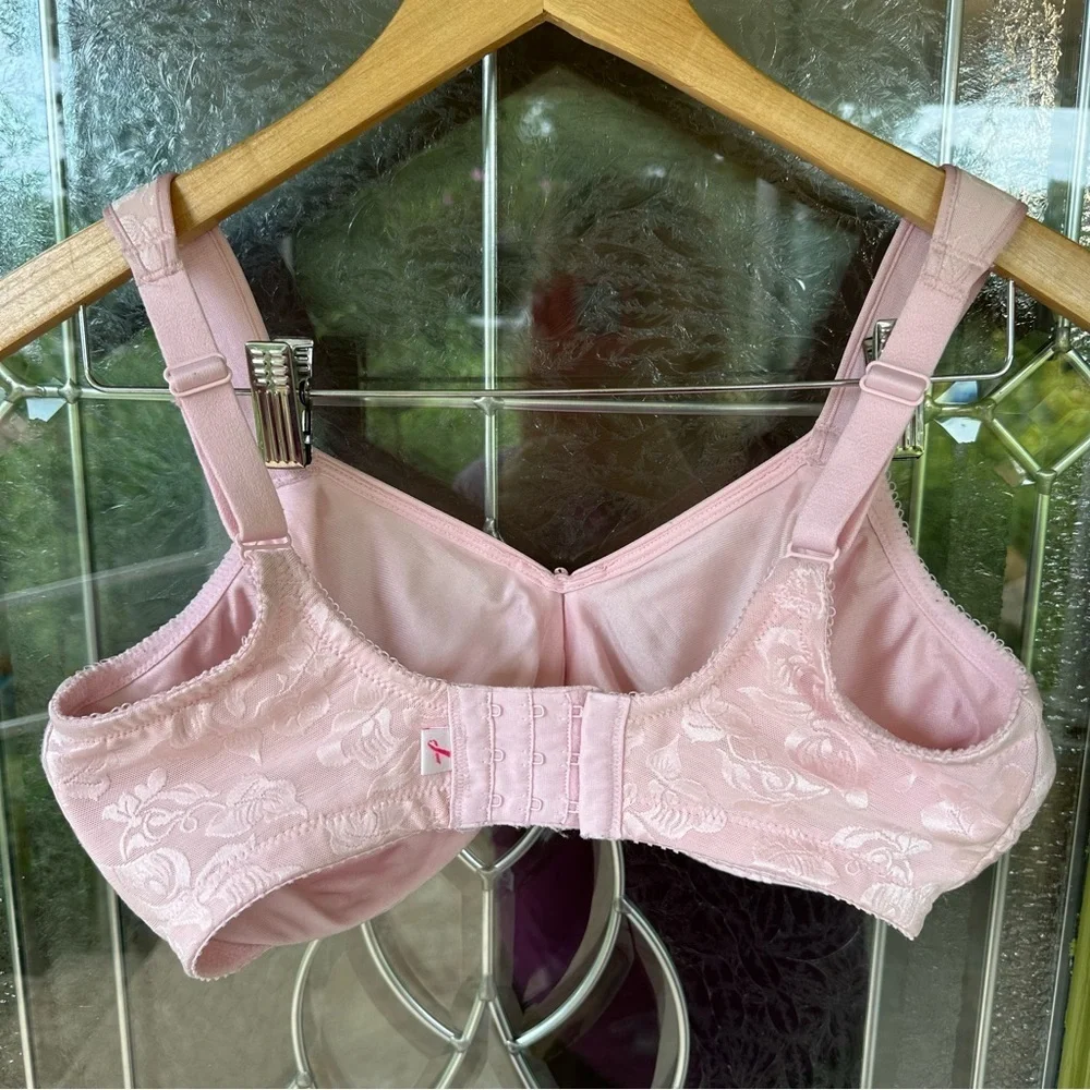 Wacoal Awareness Lace Bra 85567 Womens 34G Full Coverage Floral pink Undewire
